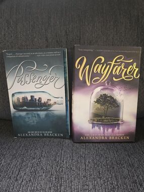 Alexandra Bracken Books - Passenger & Wayfarer in Blue and Purple